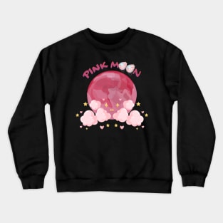 Georgia Okeeffe Pink Moon Over Water Crewneck Sweatshirt